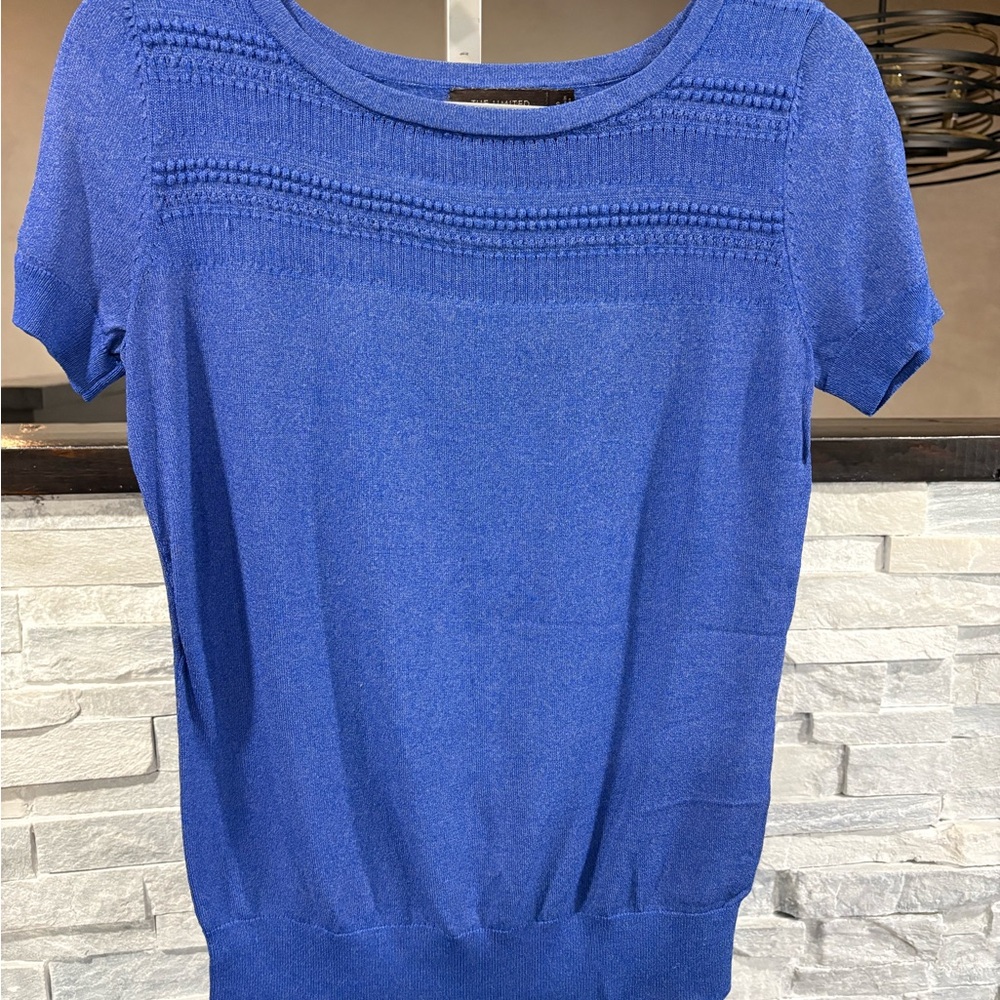 The Limited Royal Blue Knit Tee